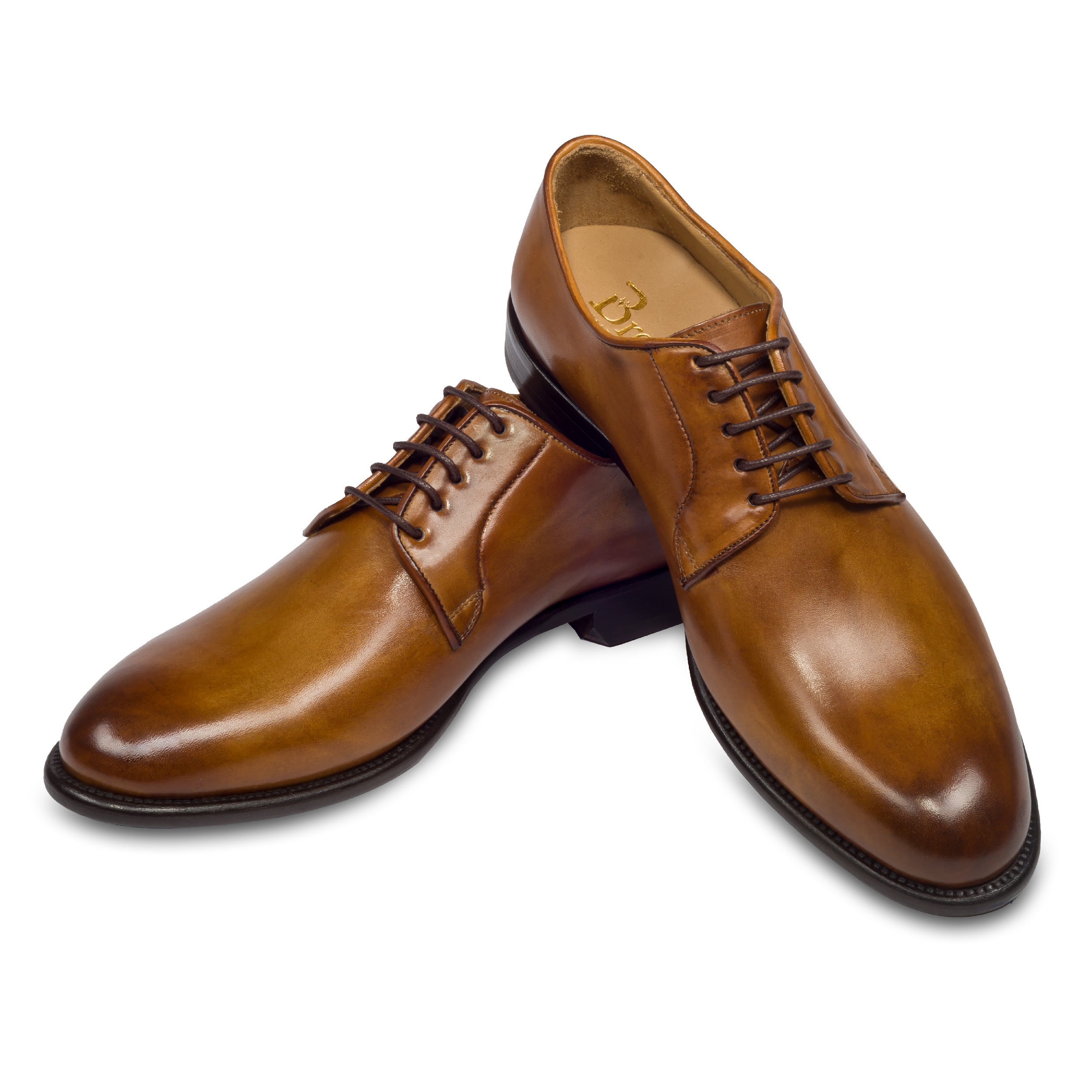 Lederschuhe Herrenschuhe Leder Cognac Herren Schnürschuh Galloway