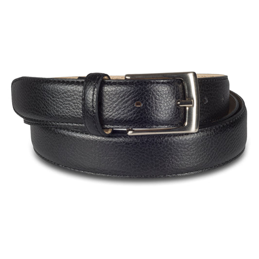 Anzug Gürtel Herren schwarz – Leder, Breite 3 cm, kürzbar