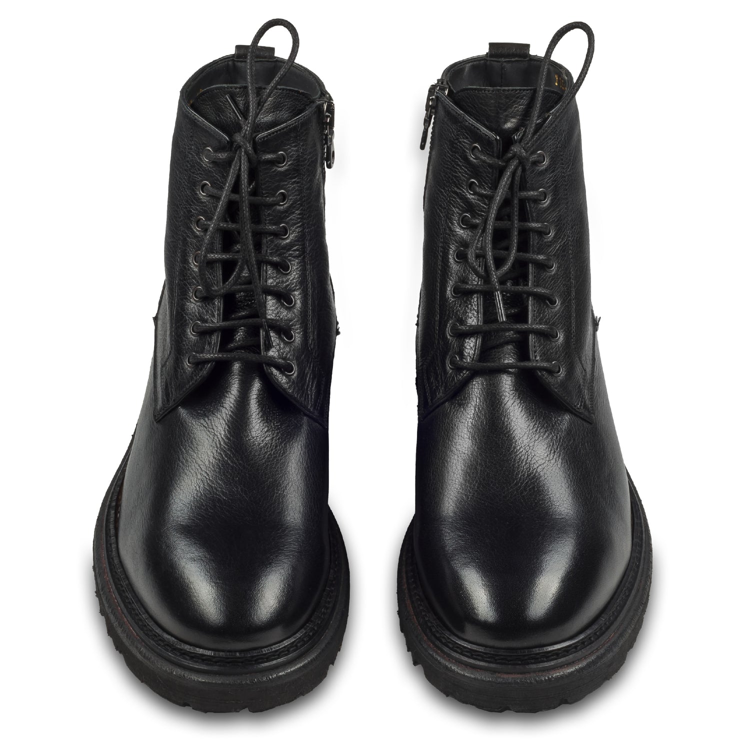 Herren Stiefel Stiefel Schwarz Lammfell Jomos Lederstiefel Mit