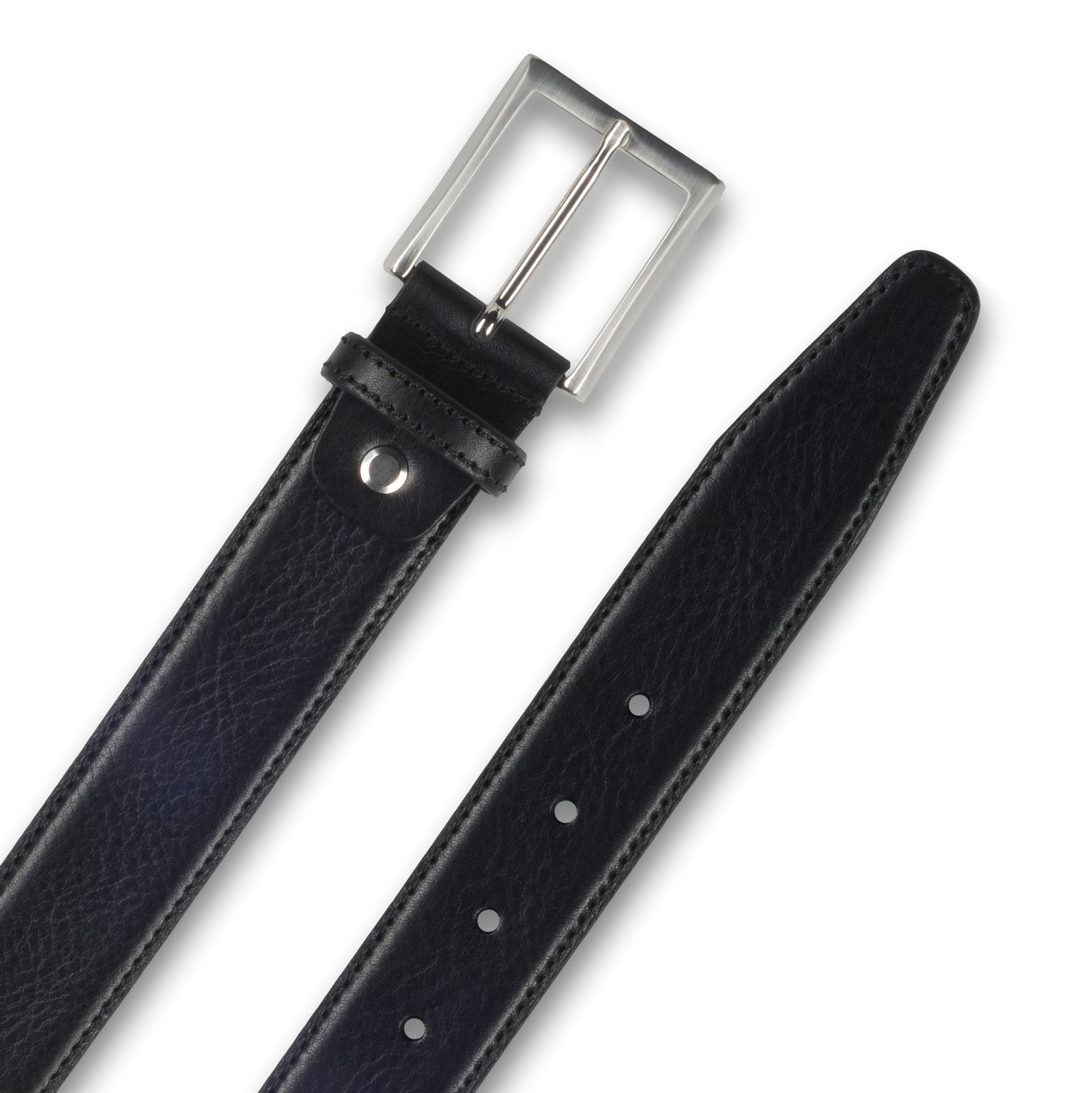 Ledergürtel / Anzuggürtel schwarz 3,5 cm breit