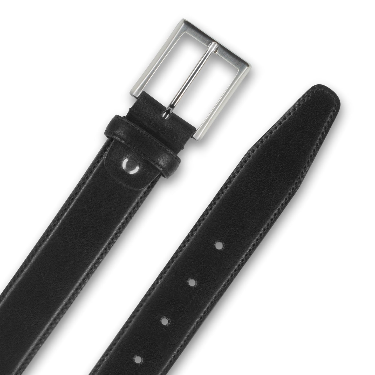 Ledergürtel schwarz 3,5 cm breit